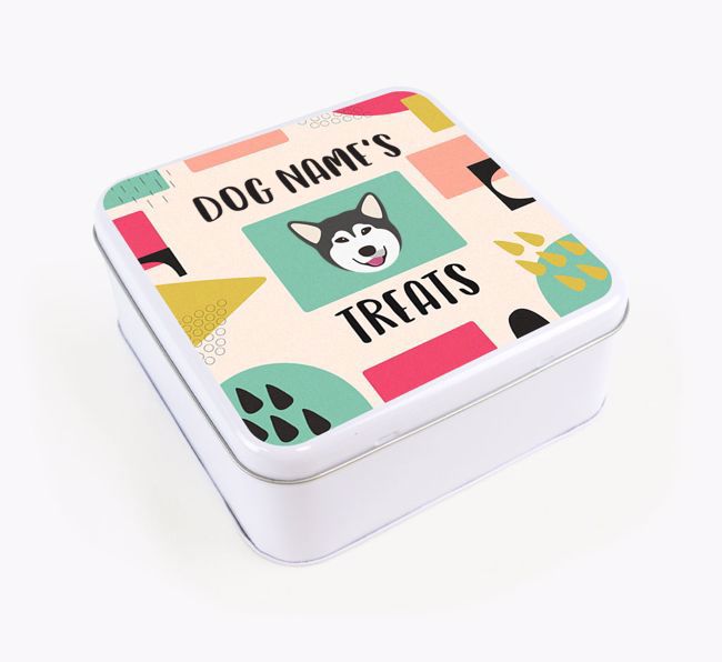 Personalised 'Abstract Design' Square Tin for your {breedFullName}